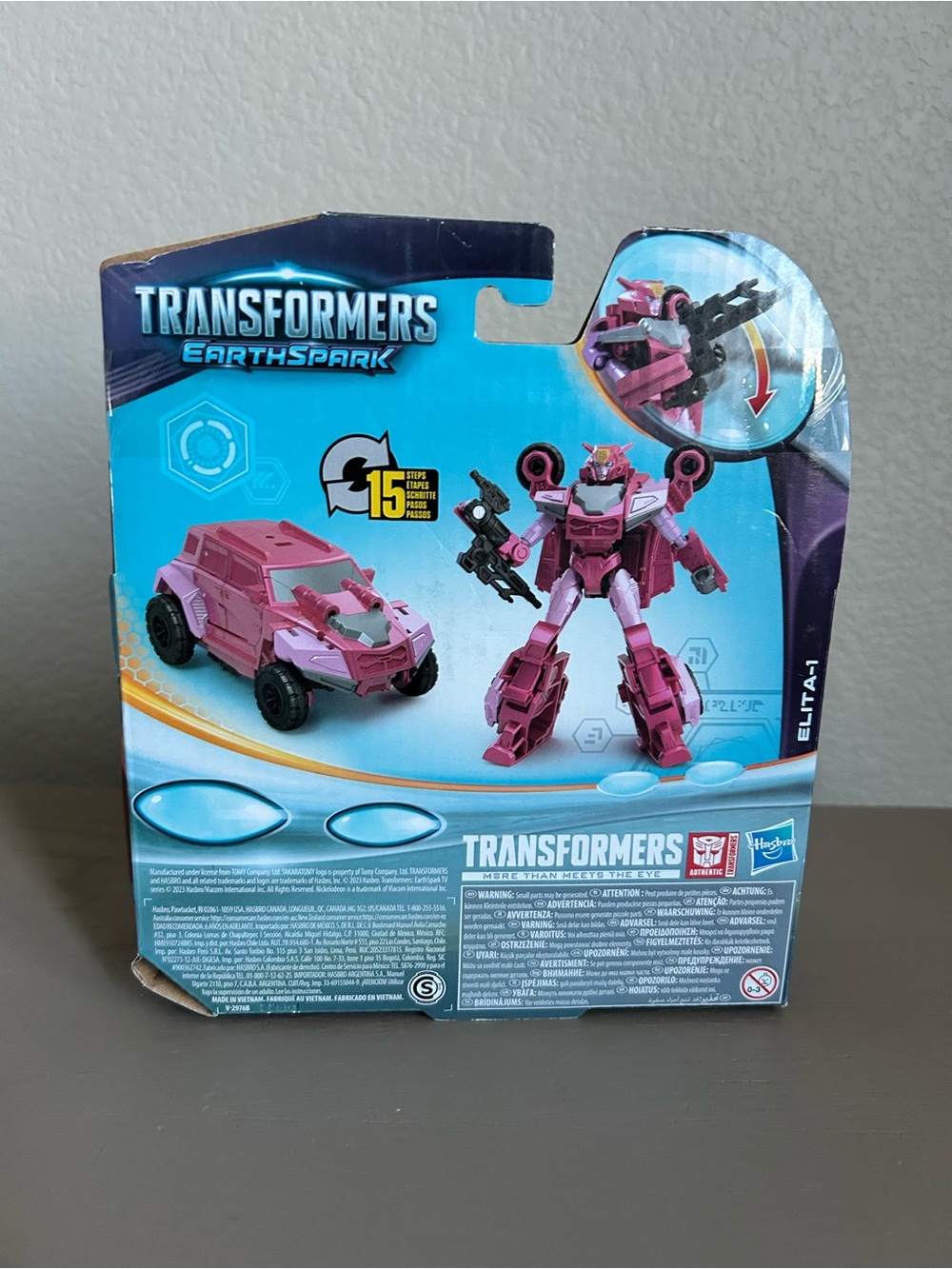 Hasbro Transformers EarthSpark Elita-1 Pink and Magenta Figure - Picture 2 of 6
